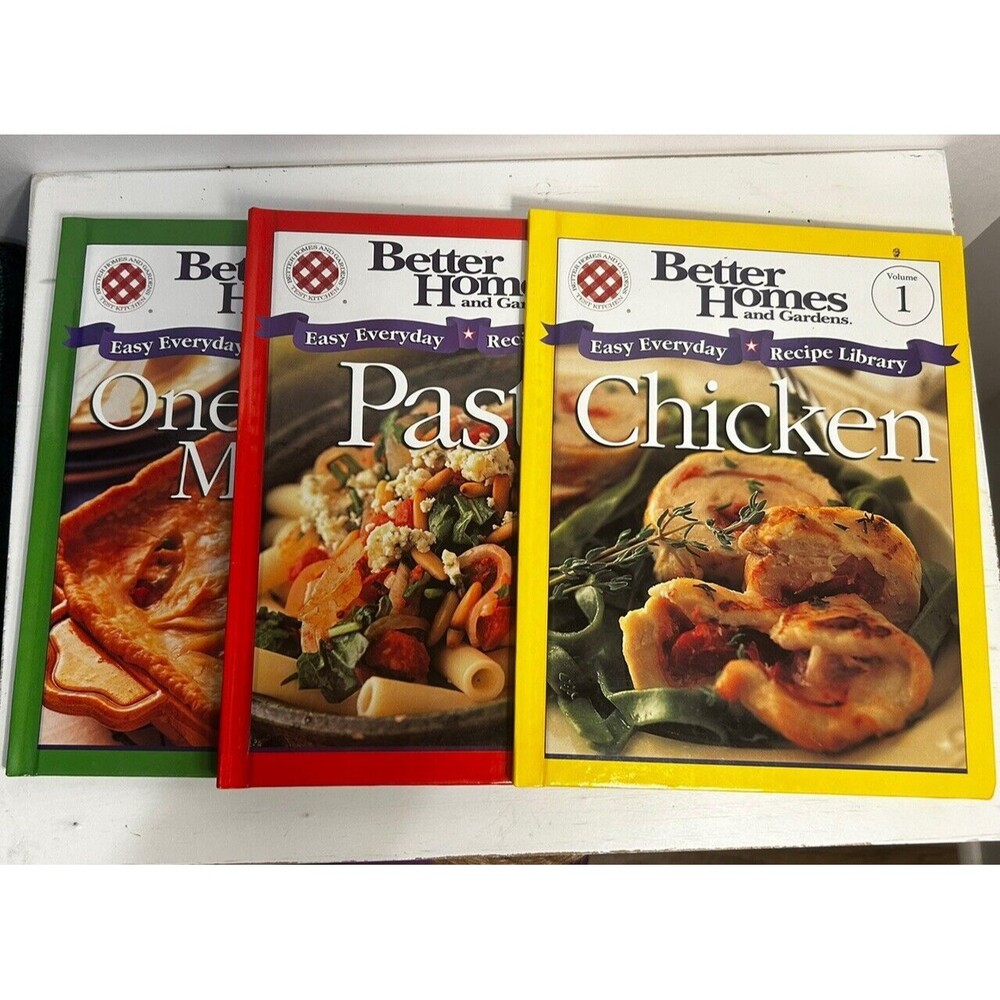 Better Homes And Garden Lot Of 3 Easy Everyday Recipe Books Vol: 1,2,4